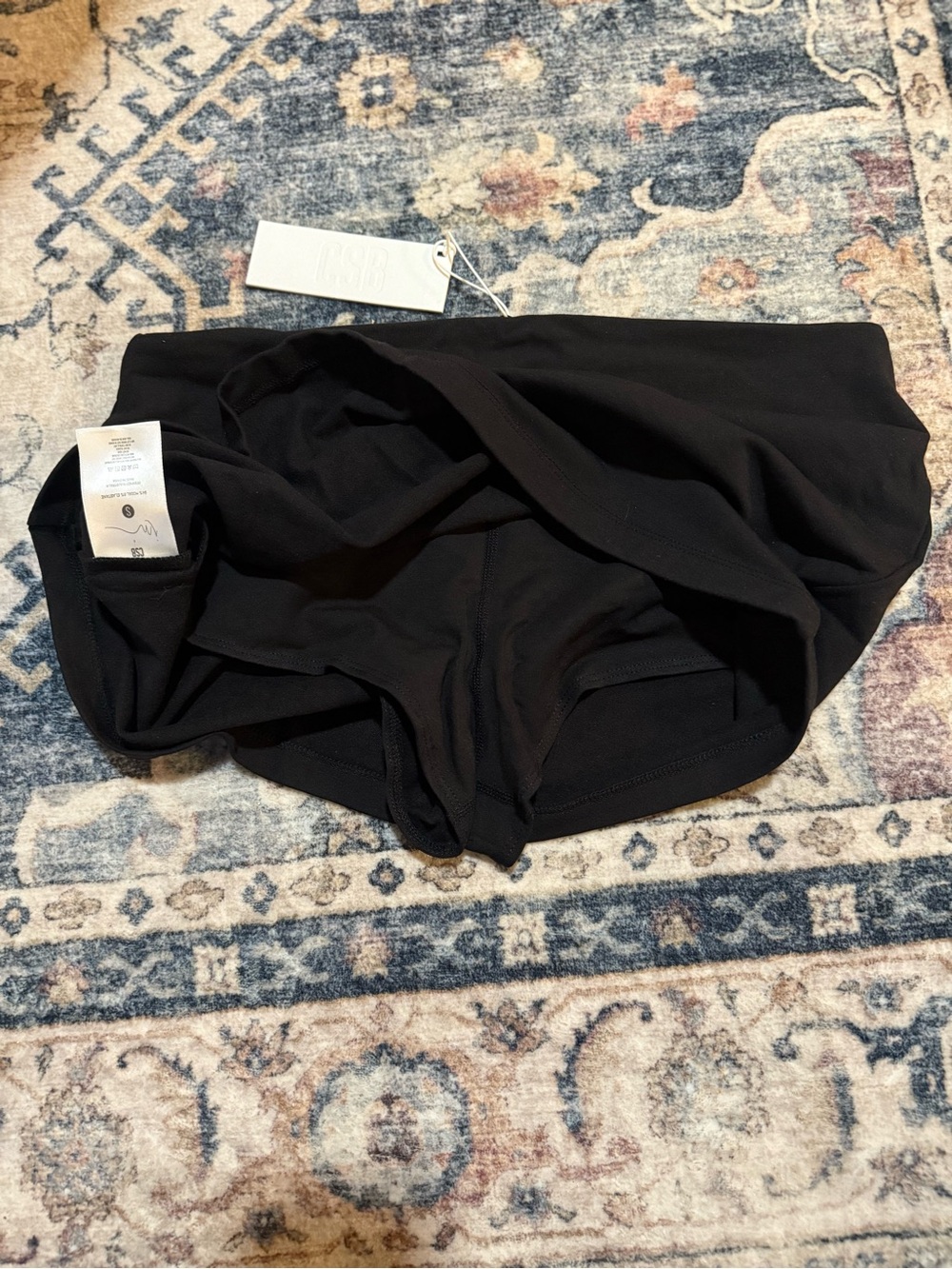 NWT CROP SHOP BOUTIQUE CSB Micro Mini Skirt - Black - Size small - Picture 8 of 9